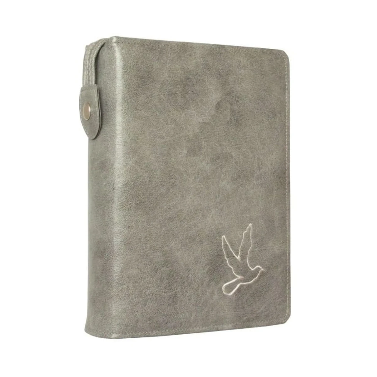 Etui na Pismo Święte Edycja Św. Pawła duże szare z szarym haftem