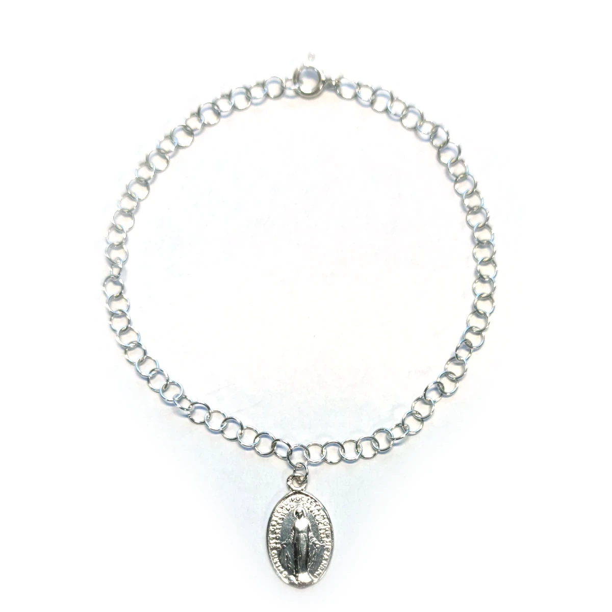 Bransoletka zawierzenia Srebrna Z Cudownym Medalikiem