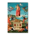 Karnet, kartka Wielkanocna, Zmartwychwstanie Chrystusa - Rafael