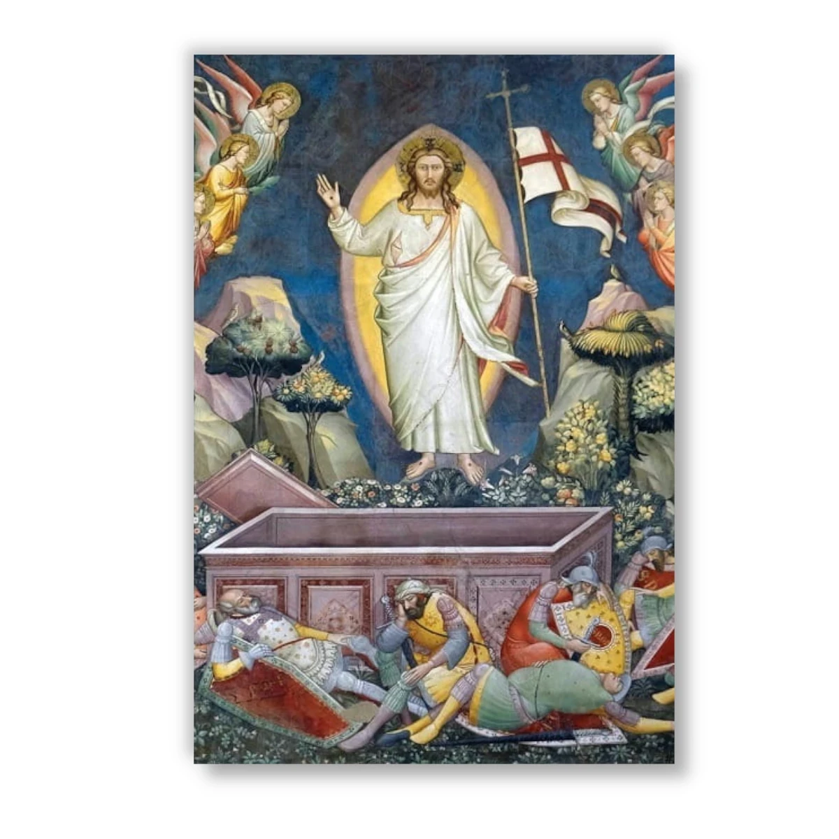 Karnet "Zmartwychwstanie" . Kartka Wielkanocna