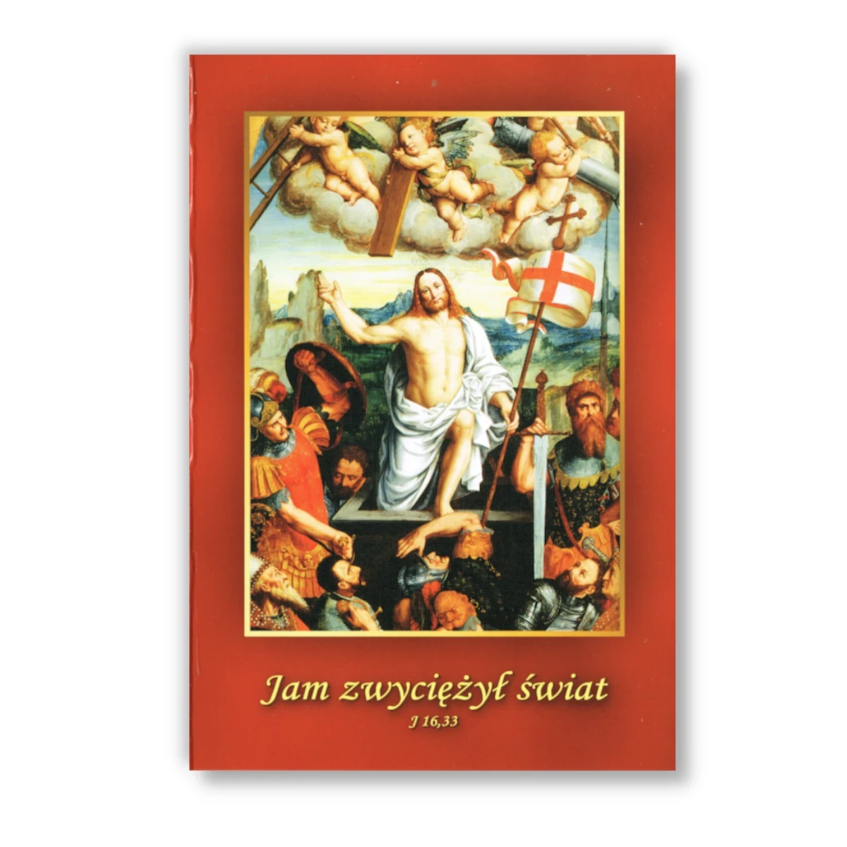 Karnet "Jam zwyciężył świat". Kartka Wielkanocna,