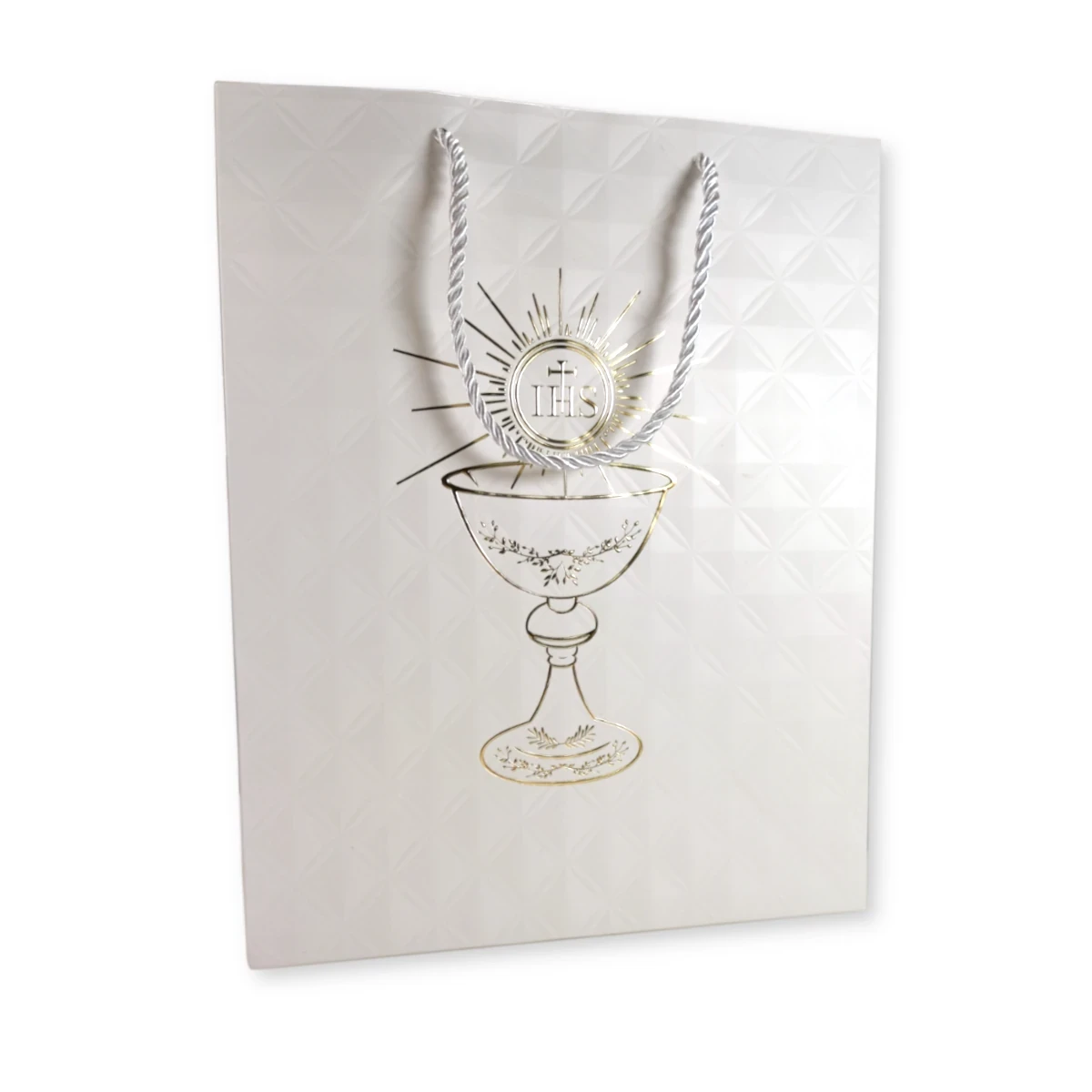 Torebka prezentowa. Pierwsza Komunia Święta. Kielich, 32cm