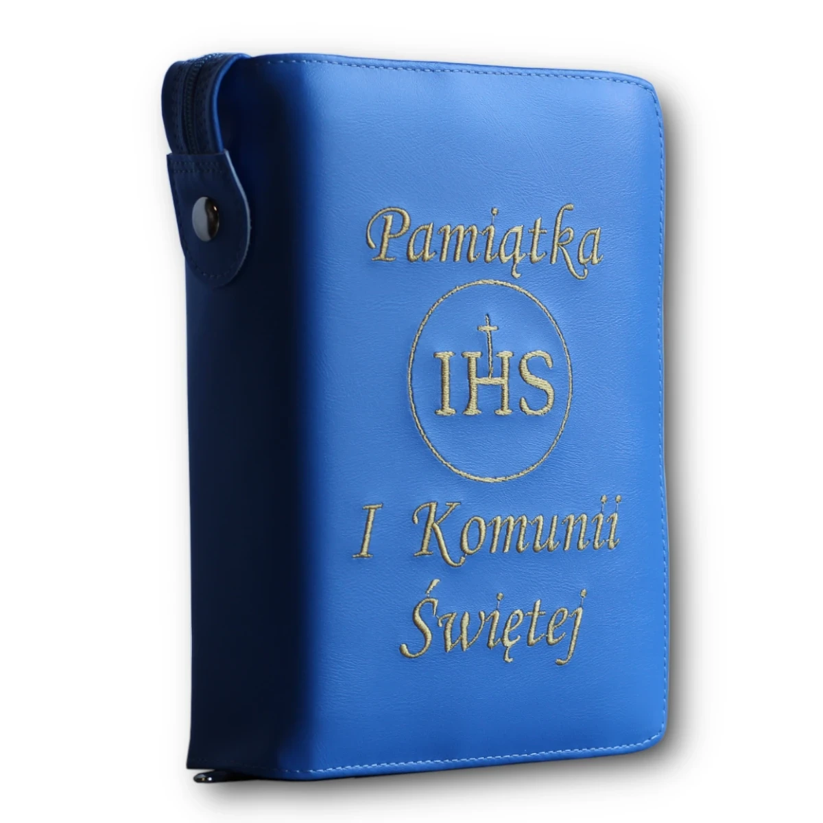 Etui Biblia Tysiąclecia - Pamiątka Pierwszej Komunii Świętej. Niebieskie