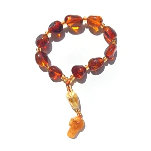 Różaniec bursztynowy. Dziesiątka na sznurku 