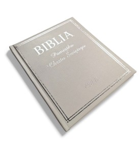 Biblia. Pamiątka Chrztu Świętego srebrzona