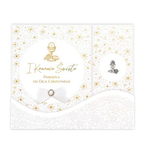Pamiątka Pierwszej Komunii Świętej  Album A4 książeczka Komunia - 25 od Ojca Chrzestnego