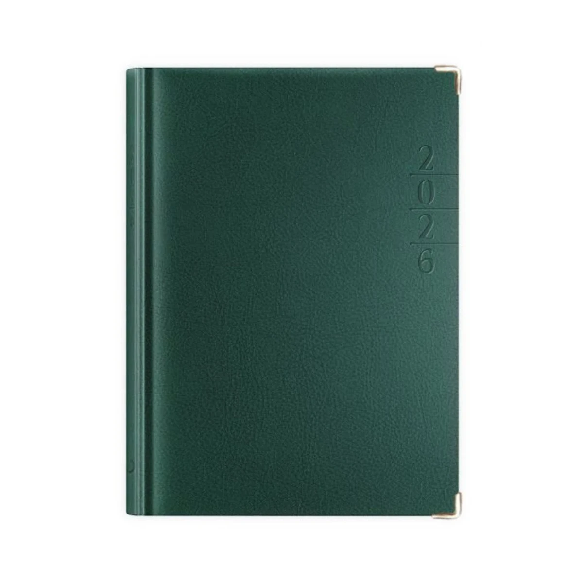 Terminarz Lux zielony złocony A5. 2026r.