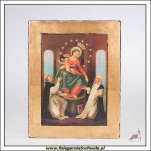 Ikona Matka Boska Pompejańska. Mała