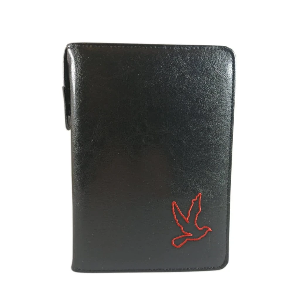 Etui na Pismo Święte Edycja Św. Pawła duże czarne z czerwonym haftem