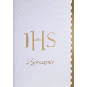 Zaproszenie  na Komunię wz. 1 karnet z kopertą  