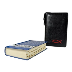 Biblia tysiąclecia, format oazowy, paginowana w Etui czarnym z haftem.