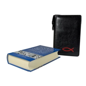 Biblia tysiąclecia, format oazowy w Etui czarnym z haftem.