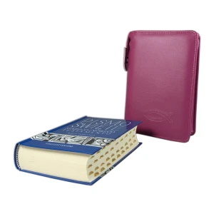 Biblia tysiąclecia, format oazowy, paginowana w Etui malinowym.