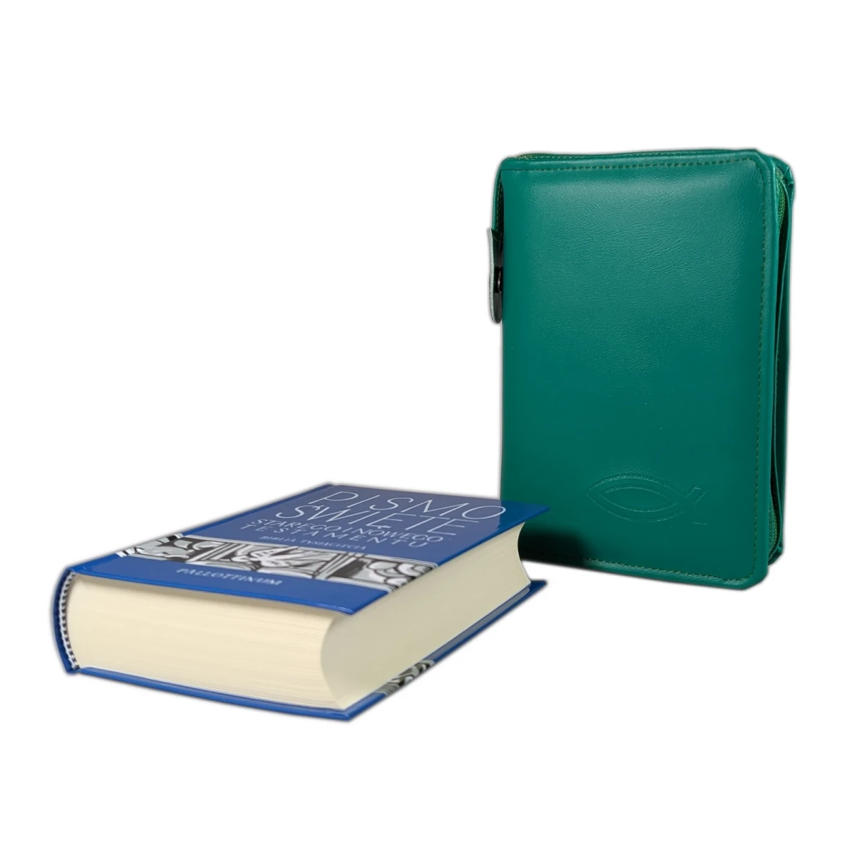 Biblia tysiąclecia, format oazowy w Etui zielonym.