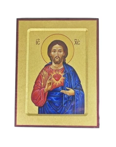 Ikona  Najświętszego Serca Pana Jezusa . Kowczeg. Średnia. 