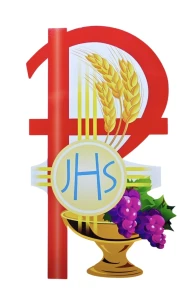 Emblemat eucharystyczny do dekoracji okien ołtarzy wzór 4