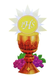 Emblemat eucharystyczny do dekoracji okien ołtarzy wzór 6