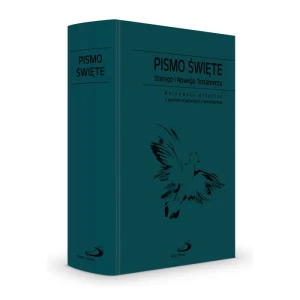 Pismo Święte Starego i Nowego Testamentu z komentarzem. Oprawa turkusowa