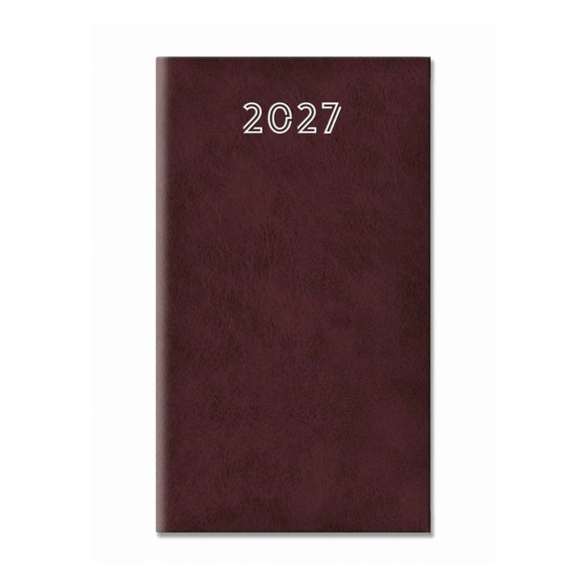 Terminarz Tygodniowy Standard Bordowy. 2027r.