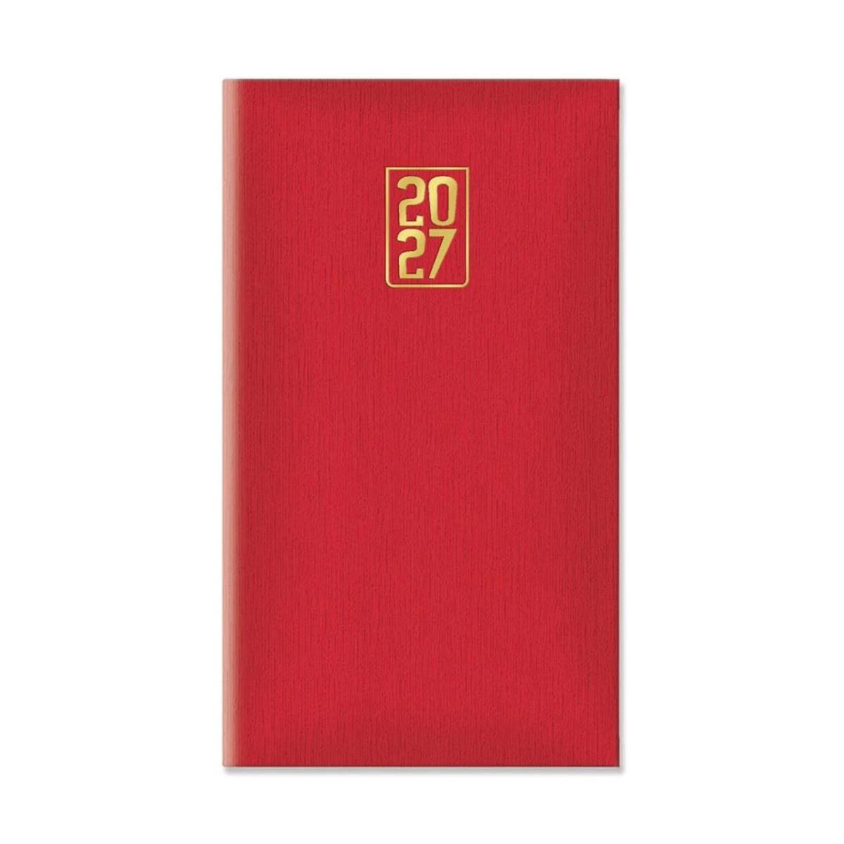 Terminarz Tygodniowy Print czerwony. 2027r.