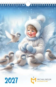 Kalendarz ścienny Aniołki 2027