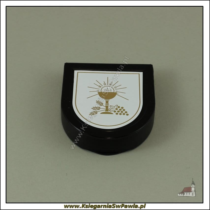 Pudełko na różaniec - podkowa. Czarne