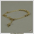 Bransoletka, różaniec ze złota