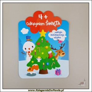 Odkrywam święta 4+. Książeczka dla dzieci z naklejkami.