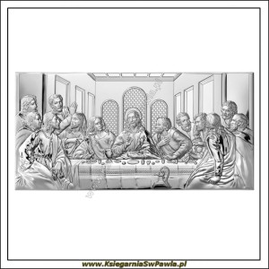 Obraz Srebrny Ostatnia Wieczerza.  Duży. 