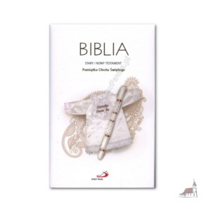 Biblia Pamiątka Chrztu Świętego (z kolorową wkładką)