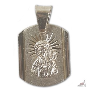 Medalik Srebrny. Matka Boska Częstochowska.