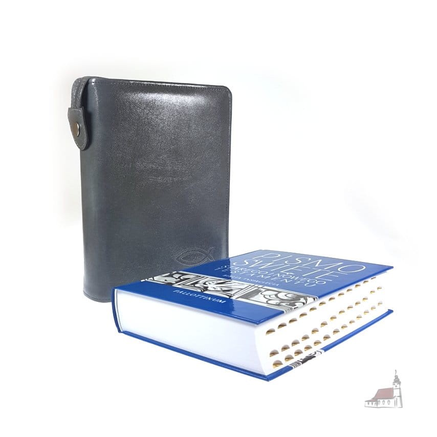 Pismo Święte, Biblia Tysiąclecia z Paginatorami w szarym Etui. Duże