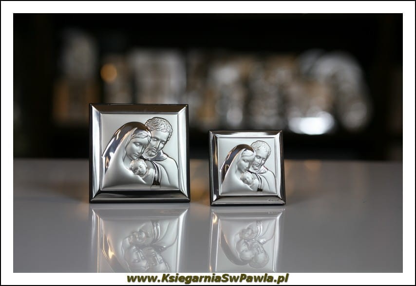 Srebrny Obrazek Święta Rodzina