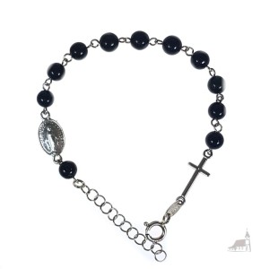 Różaniec bransoletka, dziesiątka. Szmaragd nilu