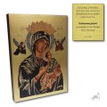 Ikona Matka Boska Nieustającej Pomocy . Mała. z grawerem