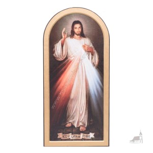 Ikona Jezus Miłosierny - łuk. Średni 40