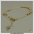Bransoletka, różaniec ze złota