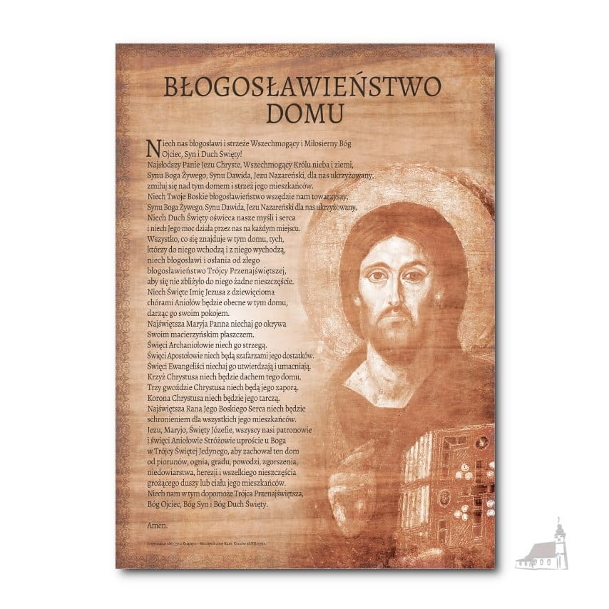 Błogosławieństwo domu Pantokrator . Obraz A4 z zawieszką.jpg