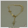 Bransoletka, różaniec ze złota