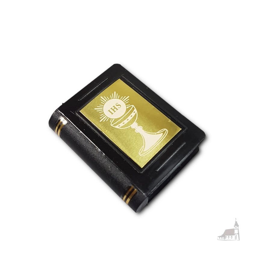 Pudełko na różaniec - czarne. Książka