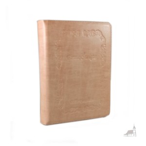 Pismo Święte Starego i Nowego Testamentu. Skóra pudrowy róż, paginatory. Biblia Tysiąclecia