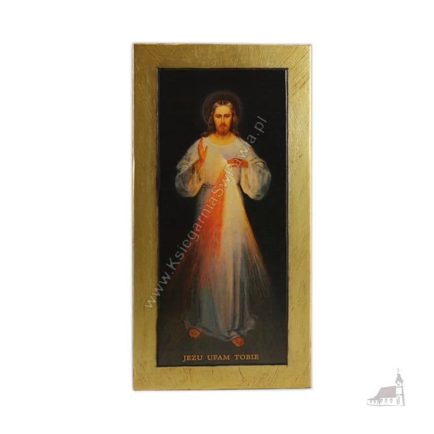 Ikona Jezus Miłosierny Wileński - prostokąt. Mini