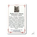 Karta Archanioł Michał z Modlitwą do św. Michała Archanioła o pokorę