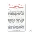 Karta św. Peregryn patron chorych na nowotwór
