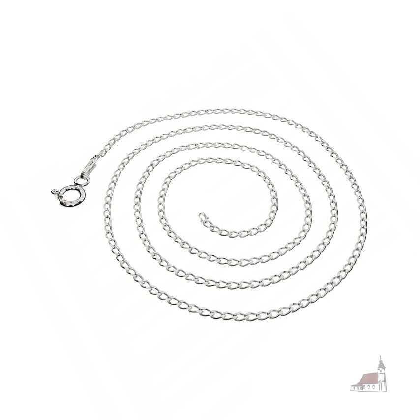 Łańcuszek srebrny pancerka 40cm. 1,9g