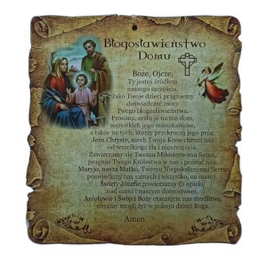 Obrazek z Modlitwą Błogosławieństwo Domu