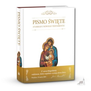 Biblia domowa z obwolutą Święta Rodzina