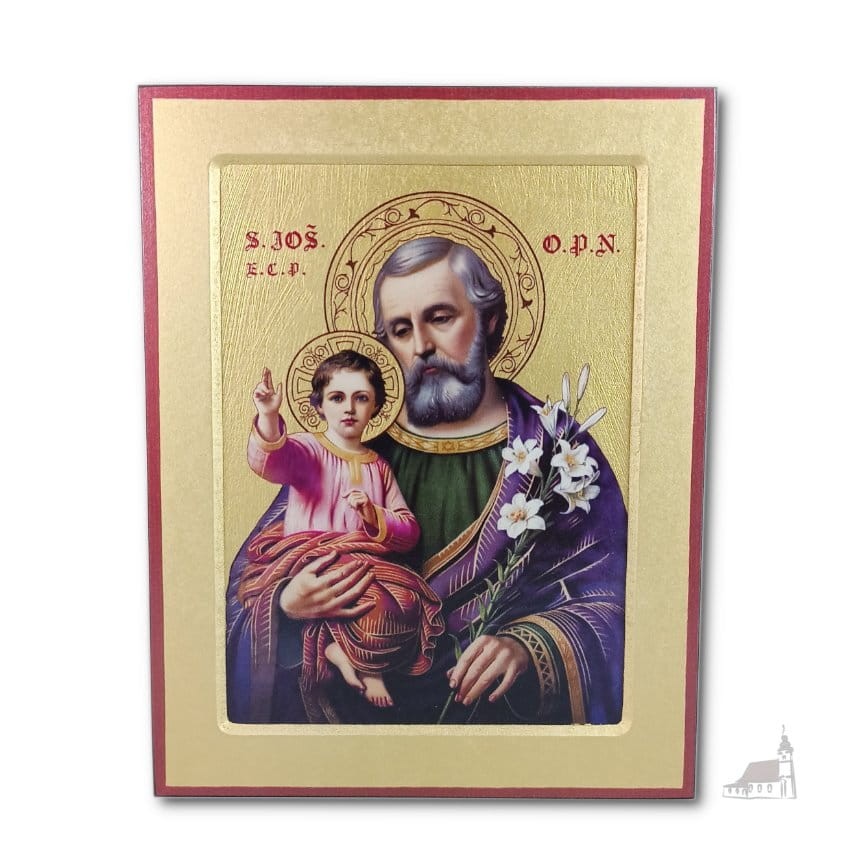 Ikona św. Józef. Kowczeg. Średnia.