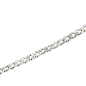 Łańcuszek srebrny pancerka. 45cm 1,3mm