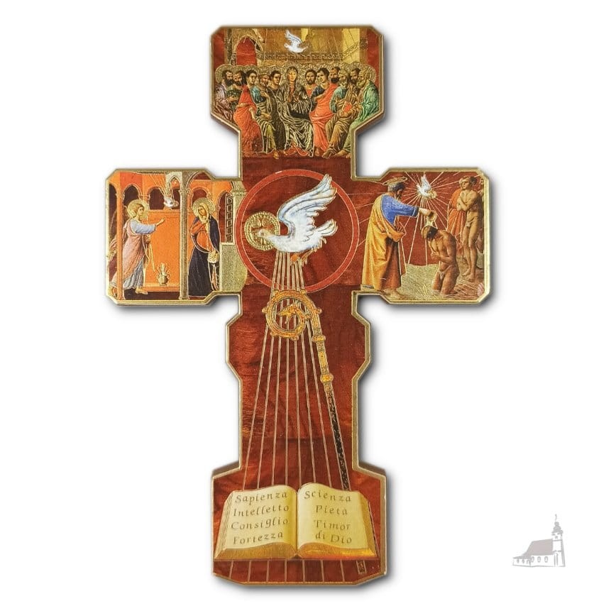 Krzyż drewniany z Duchem Świętym